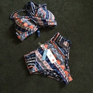 NWT Cupshe Highwaisted Bikini set
